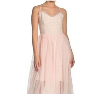 Betsey Johnson Pale Pink Princess Dress, size 6 
Tulle, Midi, Formal